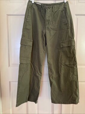 Women’s Levi's Olive Green Super Wide-Leg Cargo Pants